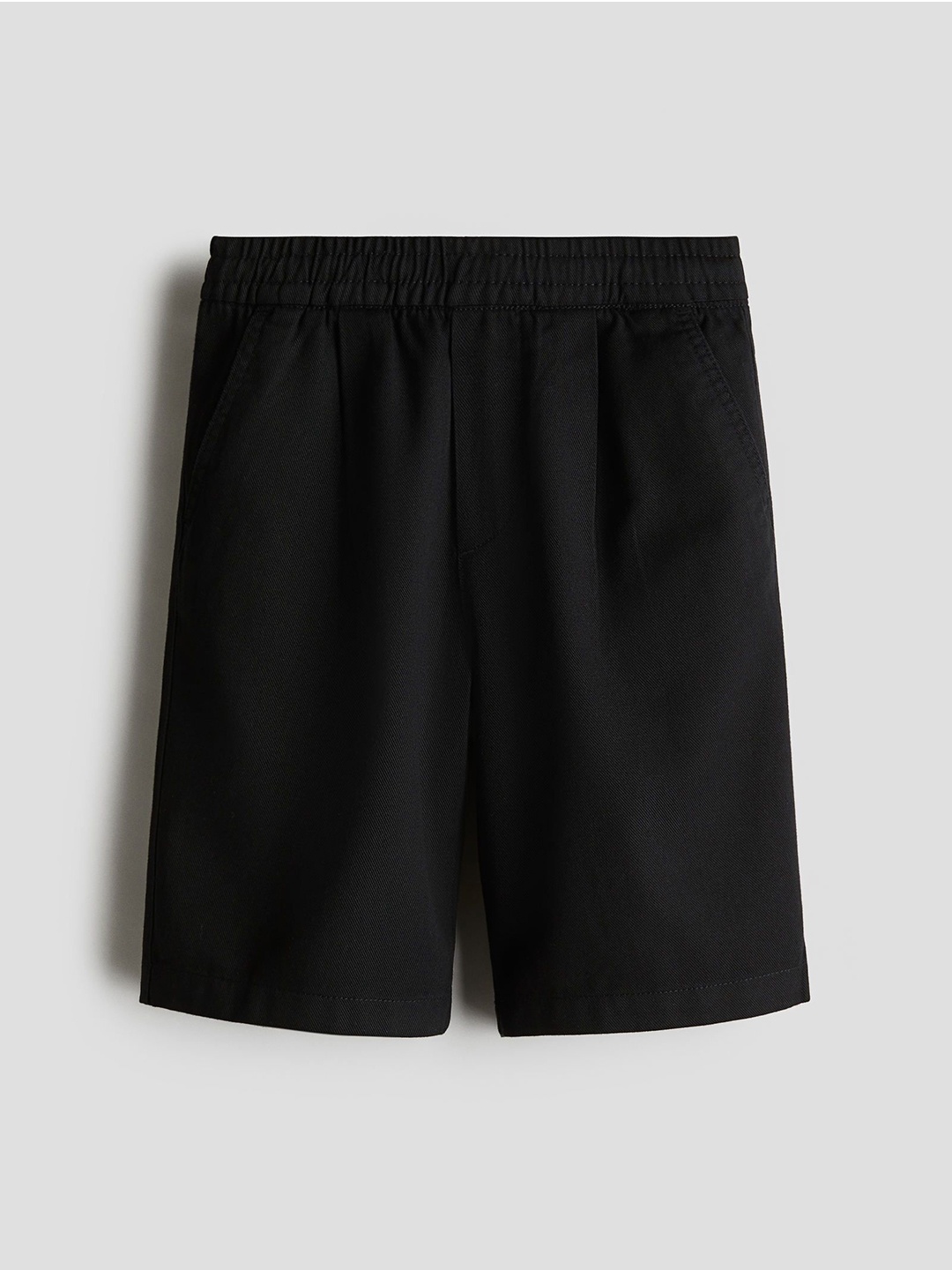 

H&M Twill Shorts, Black