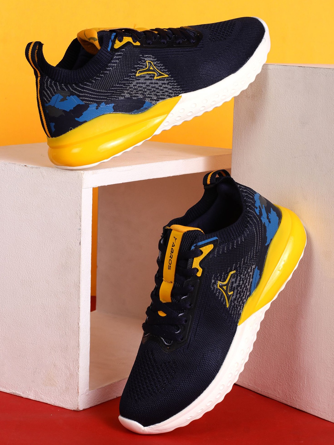

ABROS Men Mesh Running Shoes, Navy blue