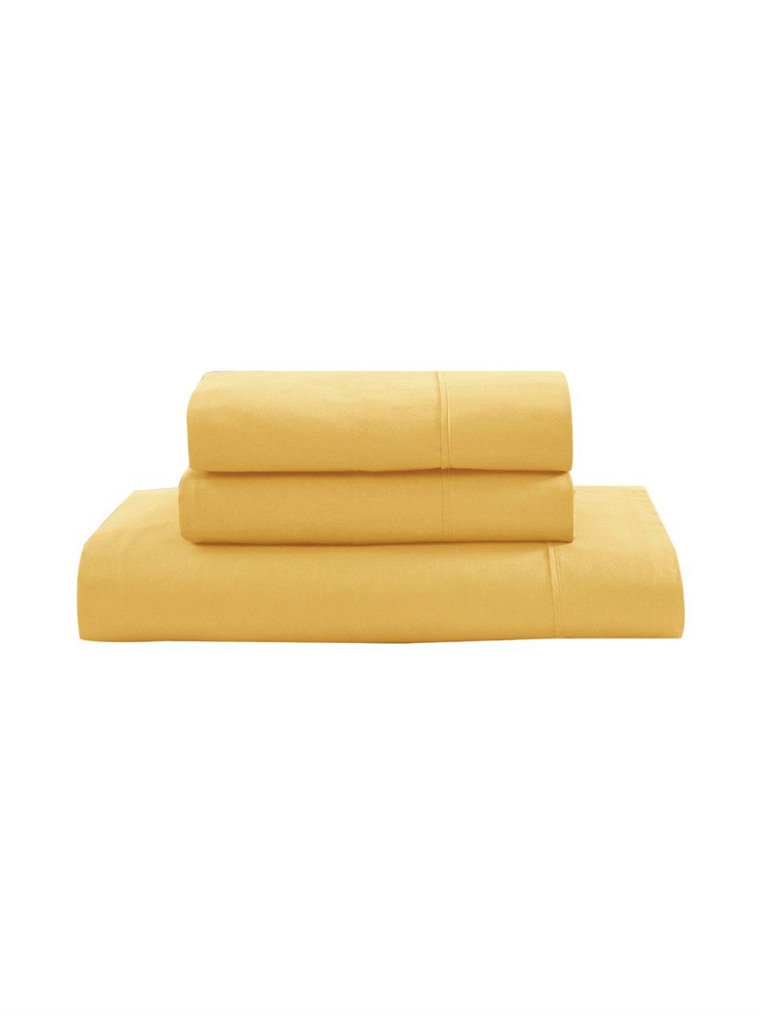 

LANE LINEN Yellow 144 TC King Bedsheet with 2 Pillow Covers