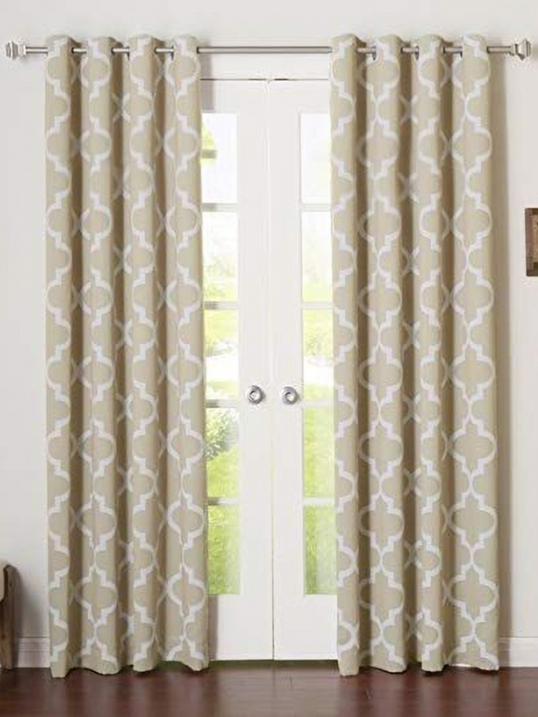 

Dekor World Multicoloured Set of 2 Long Door Curtain, Multi