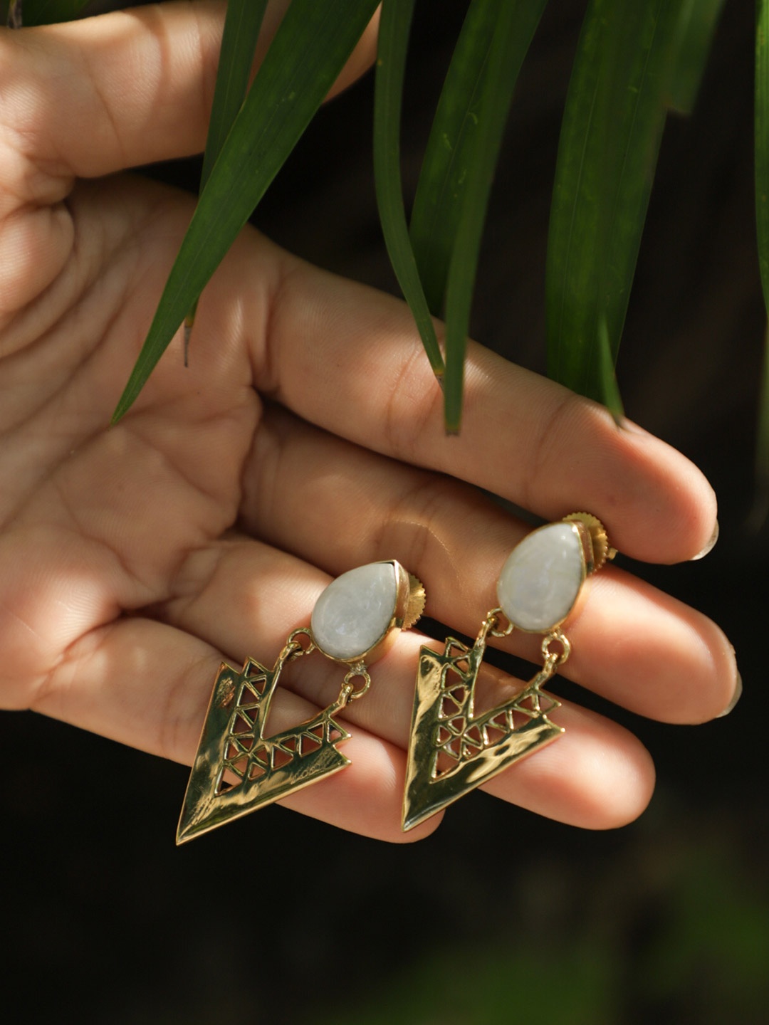 

Soul Works Contemporary Drop Earrings, Gold