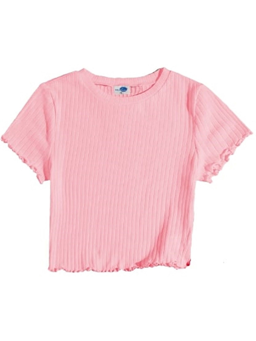 

NiloBerry Striped Crop Top, Pink