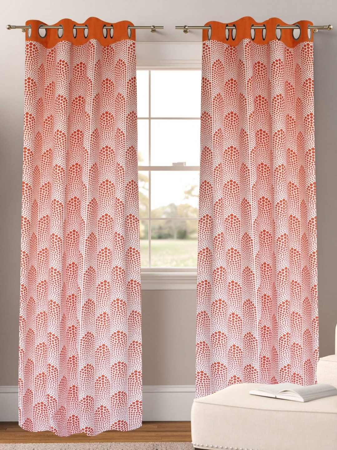 

Dekor World Multicoloured Set of 2 Long Door Curtain, Multi