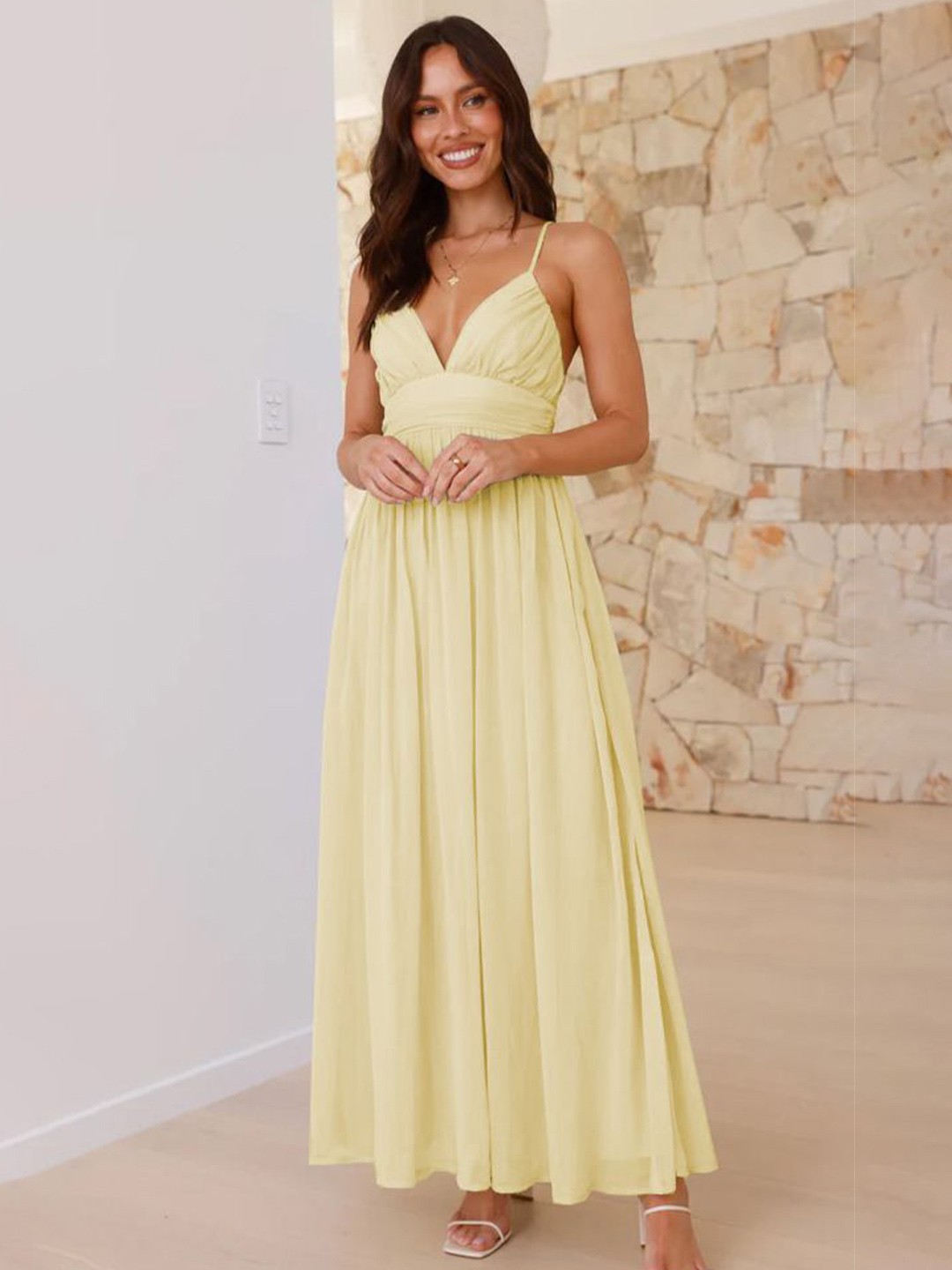 

MIAKEE Maxi Dress, Yellow