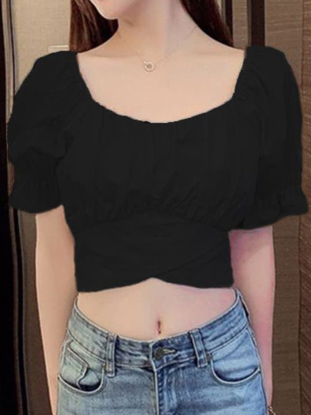 

NiloBerry Crop Top, Black