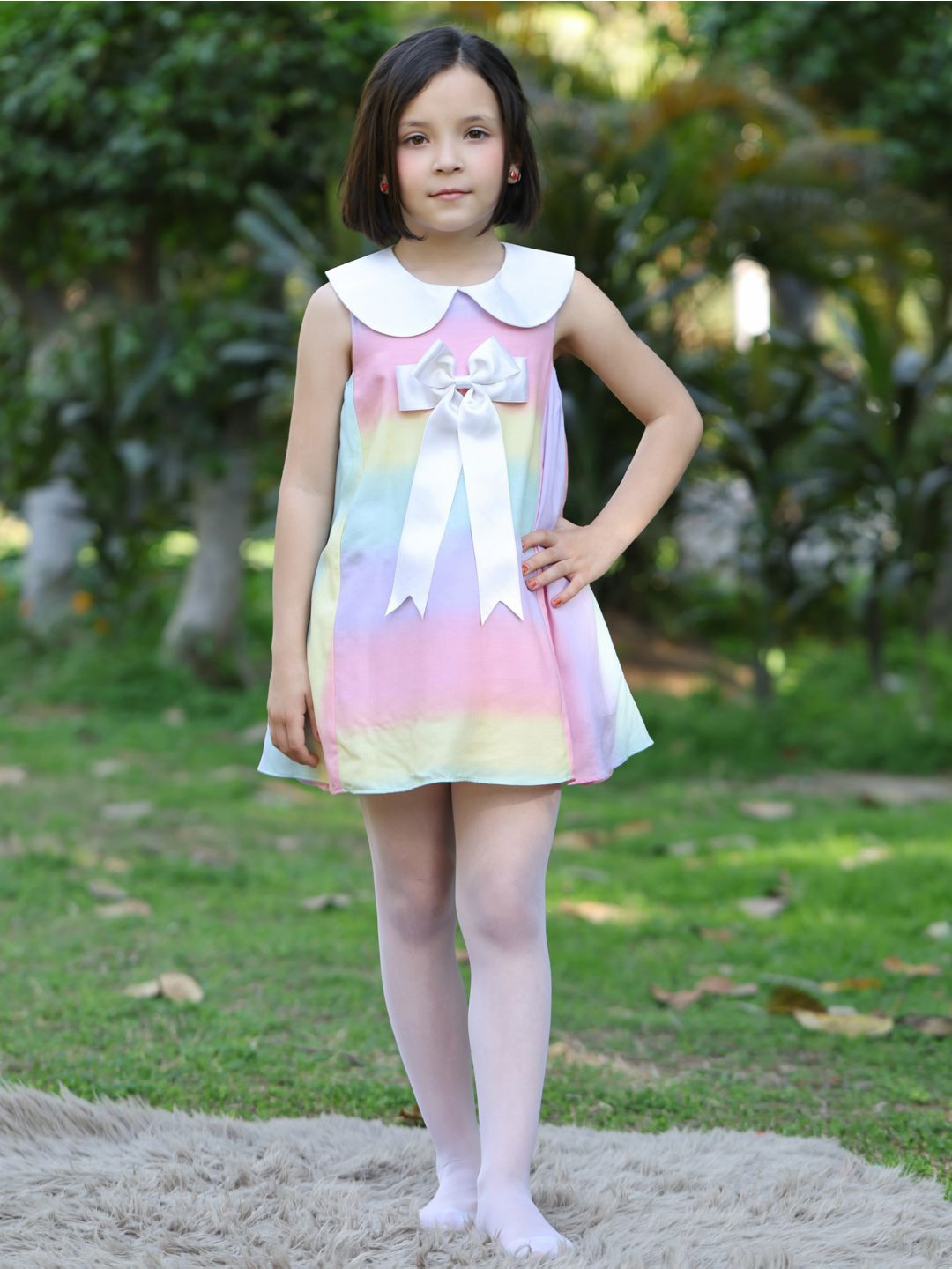 

THE PONY & PEONY CO. Print A-Line Dress, Blue