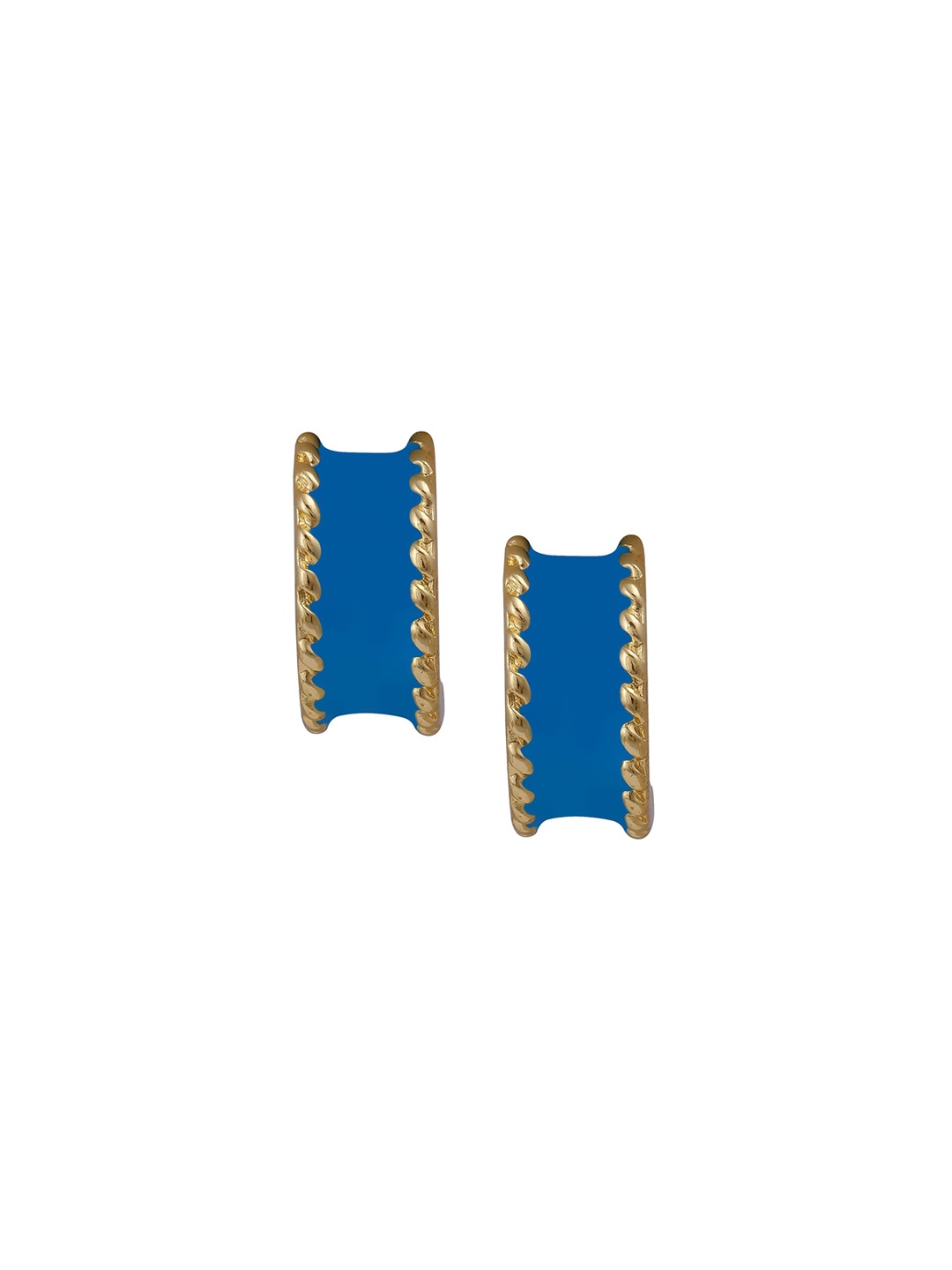 

EL JOYERO Contemporary Studs Earrings, Gold