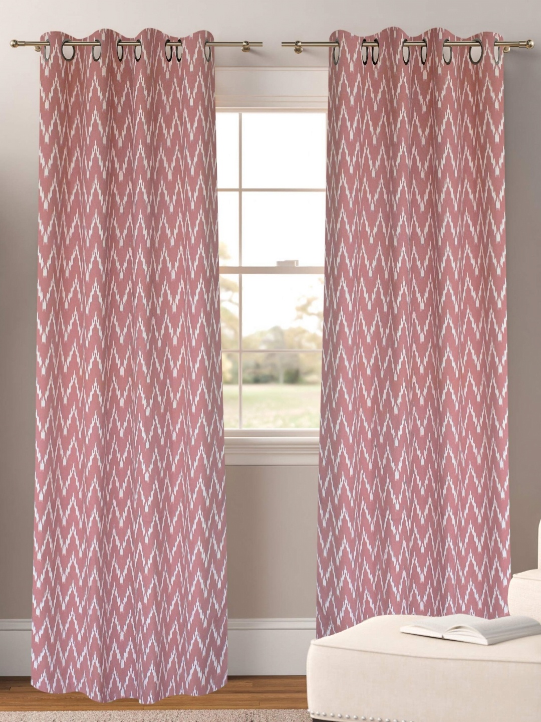 

Dekor World Multicoloured Set of 2 Door Curtain, Multi