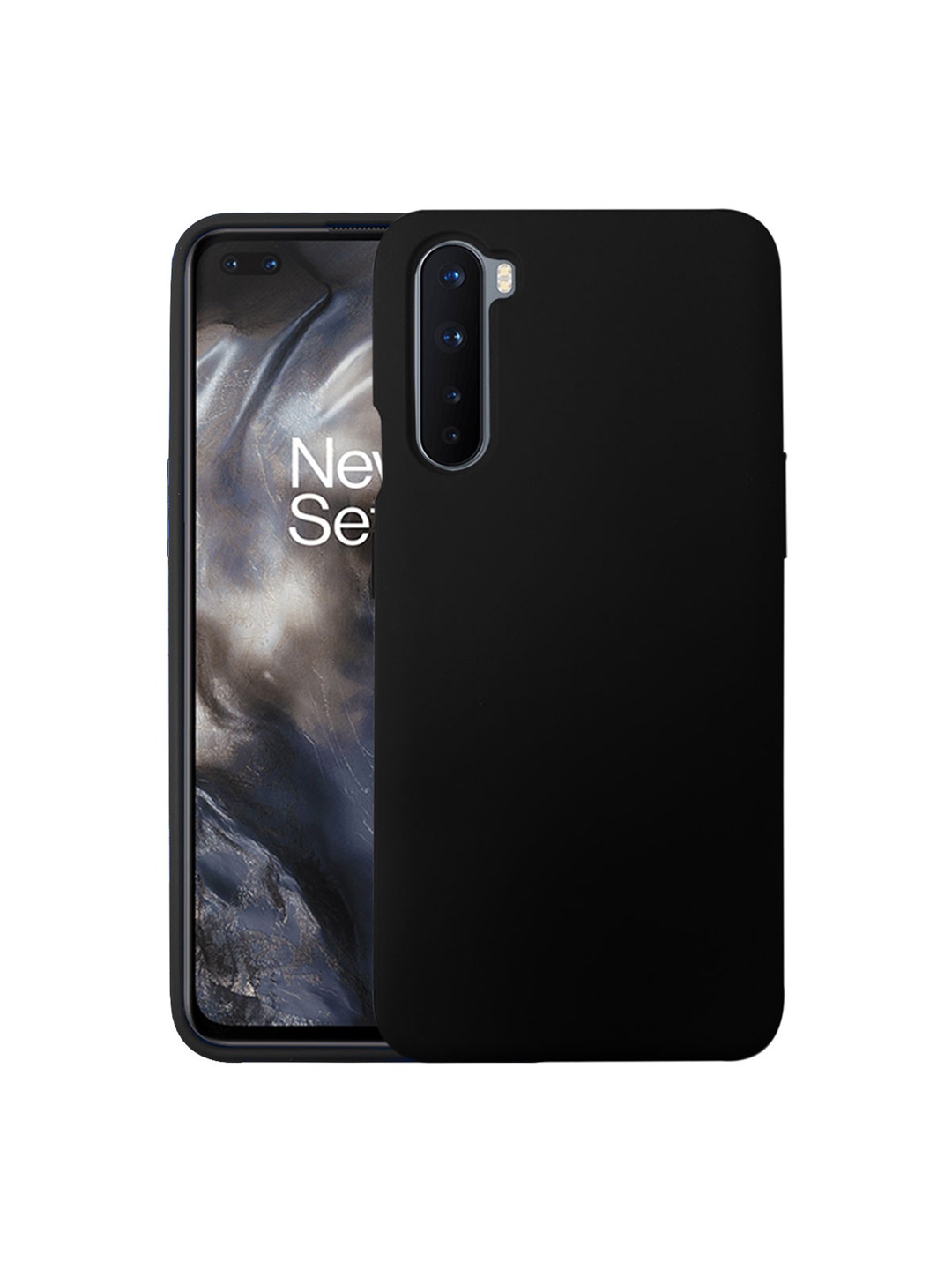 

LIRAMARK Solid Printed OnePlus Nord Back Case Mobile Accessories, Black