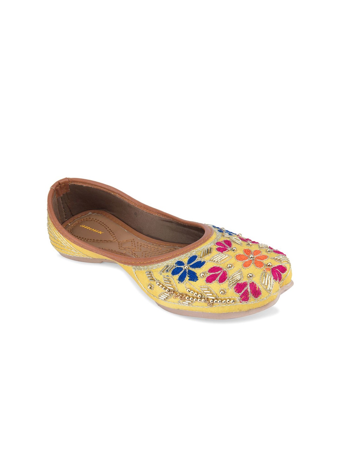 

Anouk Women Embellished Ethnic Mojaris Flats, Multi
