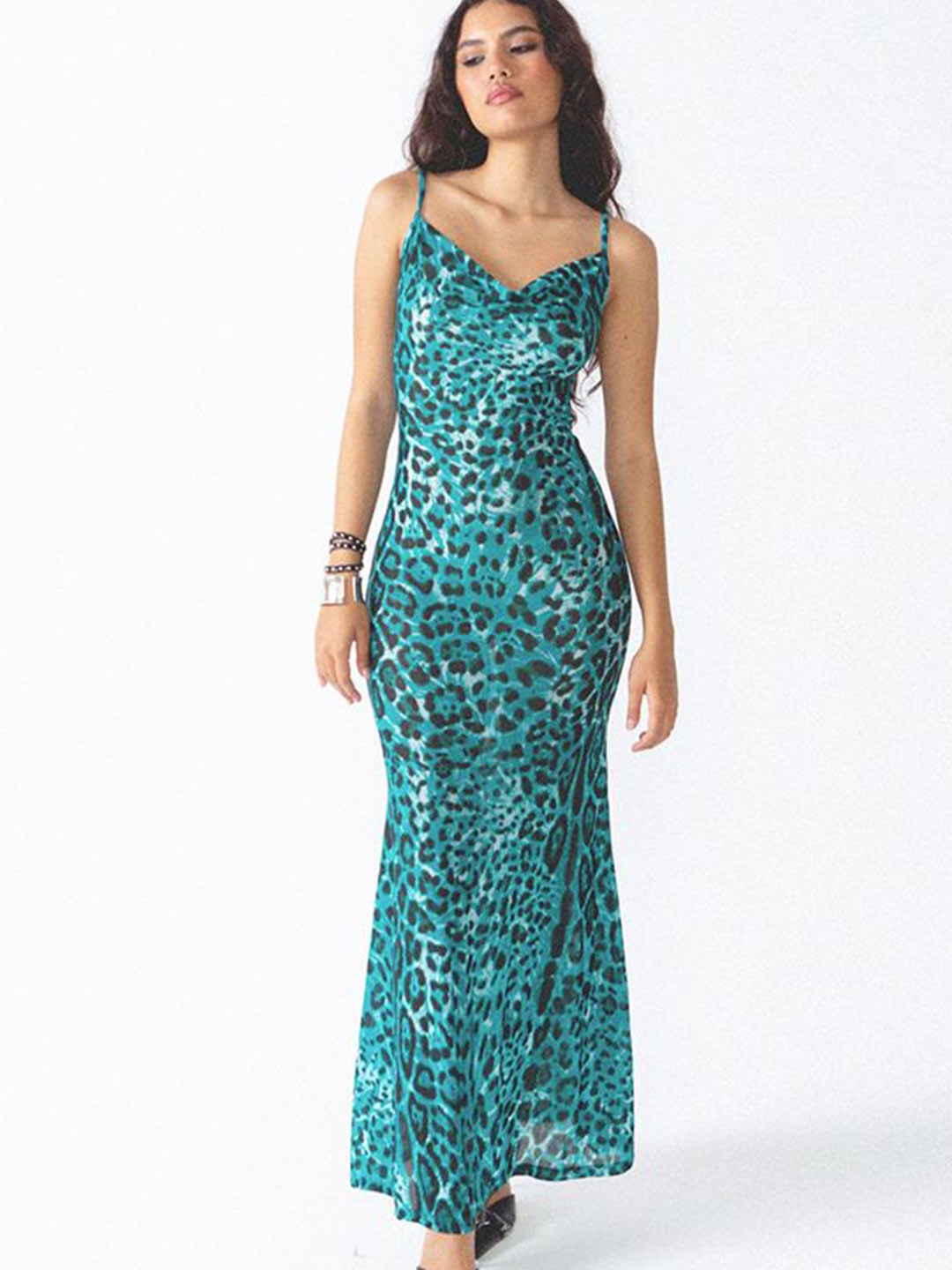 

MIAKEE Print Maxi Dress, Blue