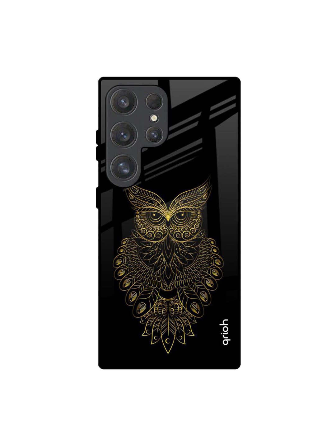 

QRIOH Quirky Printed Samsung Galaxy S25 Ultra Back Case Mobile Accessories, Black