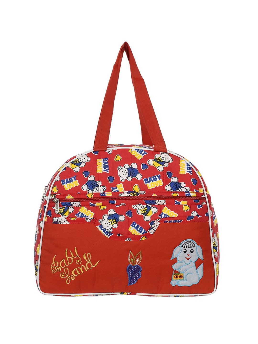 

Kuber Industries Floral Printed Shopper Tote Bag, Red