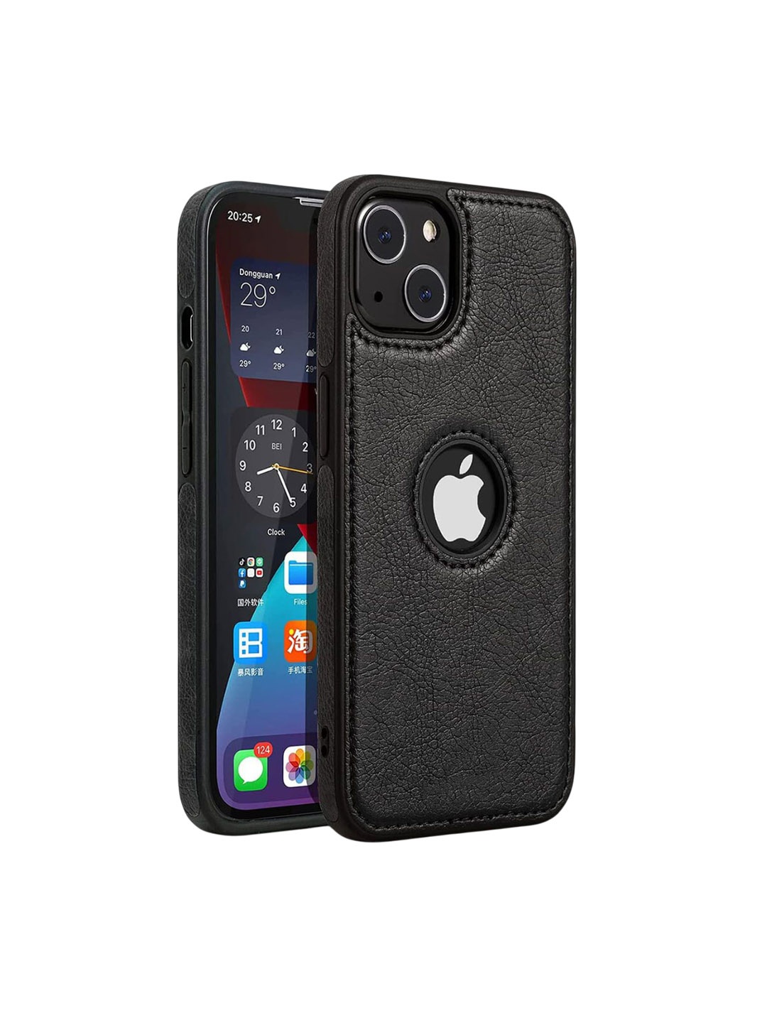 

LIRAMARK Solid Printed iPhone 13 Mini Back Case Mobile Accessories, Black