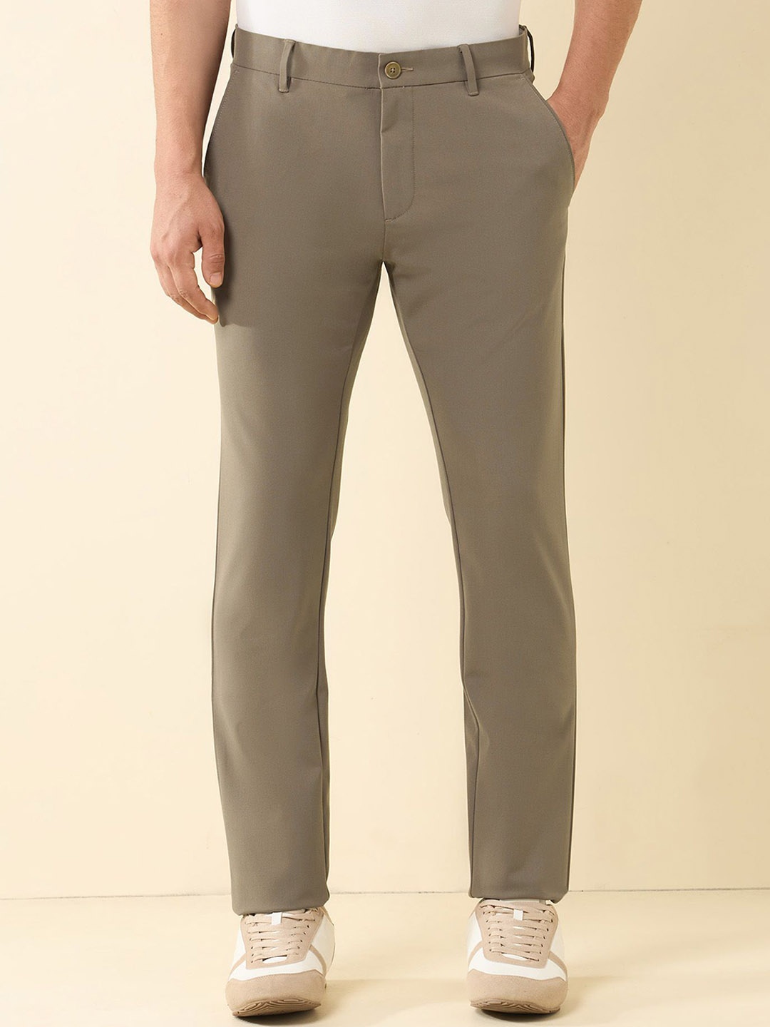 

U.S. Polo Assn. Men Slim Fit Trousers, Brown