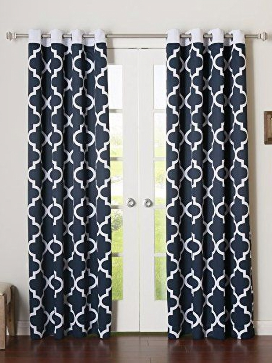 

Dekor World Multicoloured Set of 3 Door Curtain, Multi