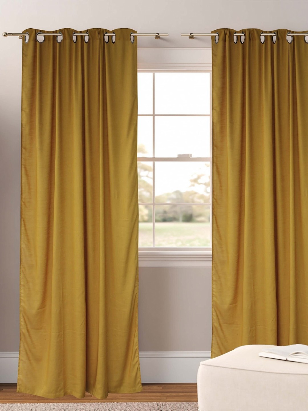 

Dekor World Multicoloured Set of 2 Sheer Long Door Curtain, Multi