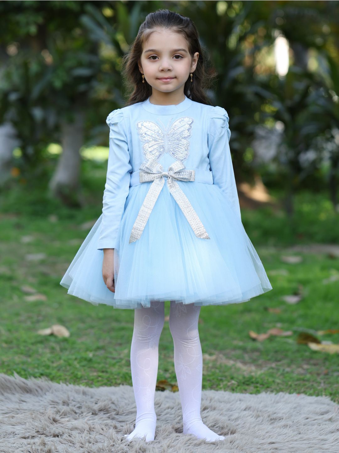 

THE PONY & PEONY CO. A-Line Dress, Blue