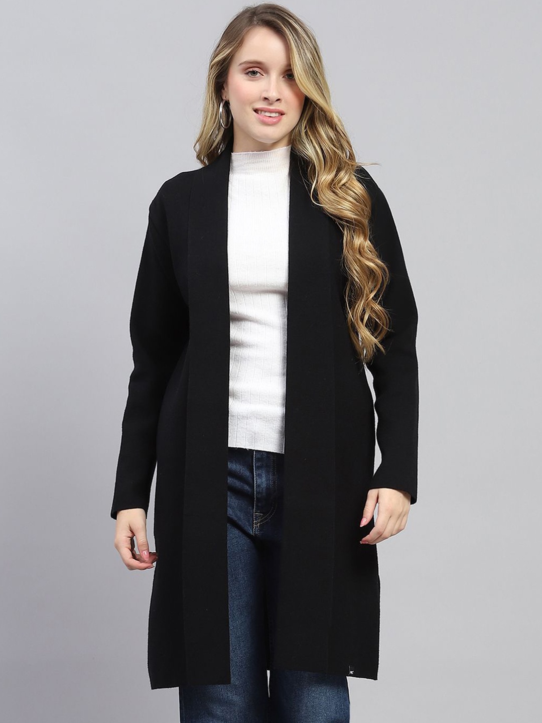 

Monte Carlo Women Woollen Cardigan, Black