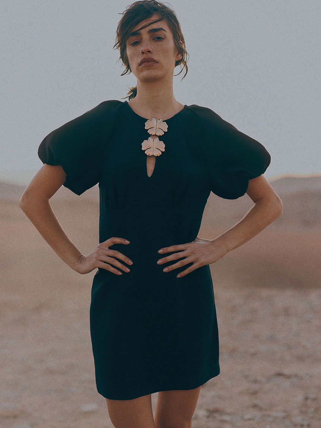 

H&M Embellished Dress, Black