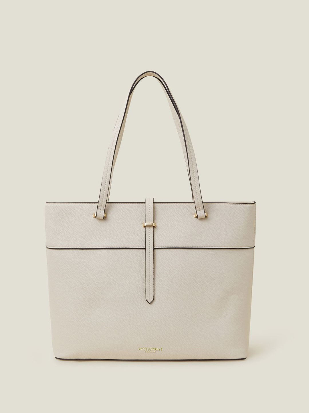

Accessorize PU Tote Bag, Cream