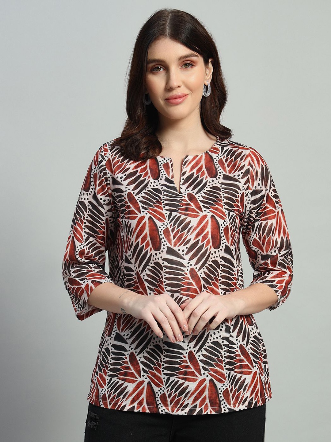 

GIN & CHAI Print Cotton Top, Multi