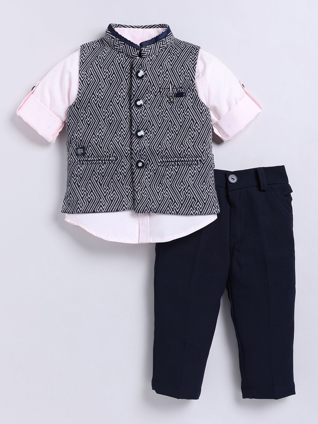 

LITTLE COLLARS Boys 3-Piece Suits, Pink