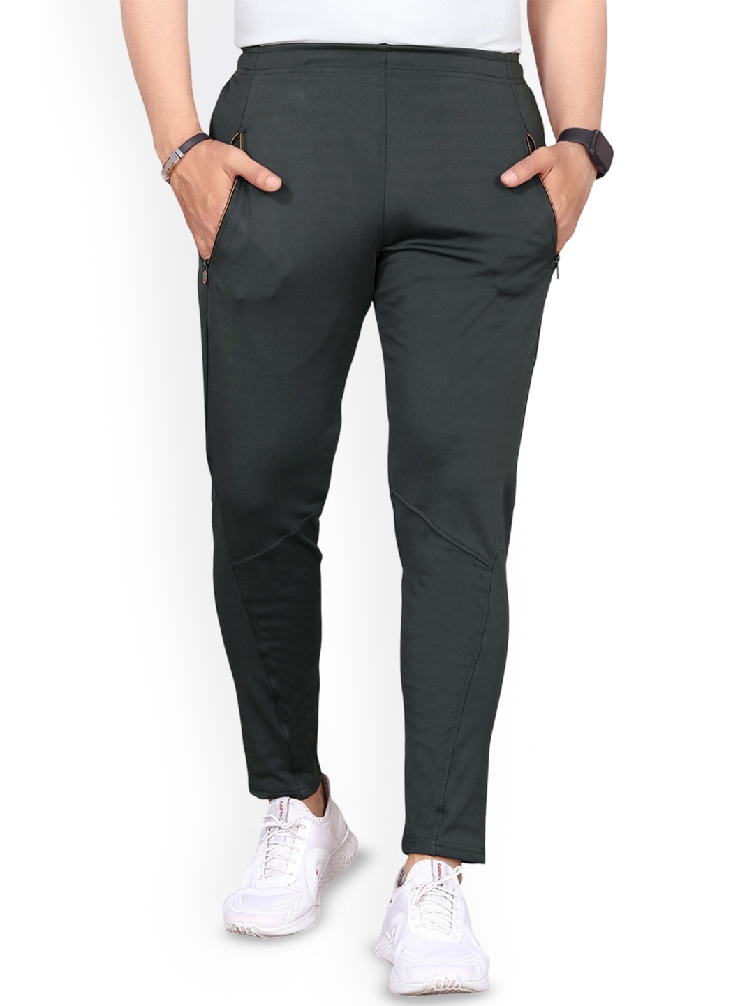 

SYMVI Mens Mid-Rise TrackPants, Grey