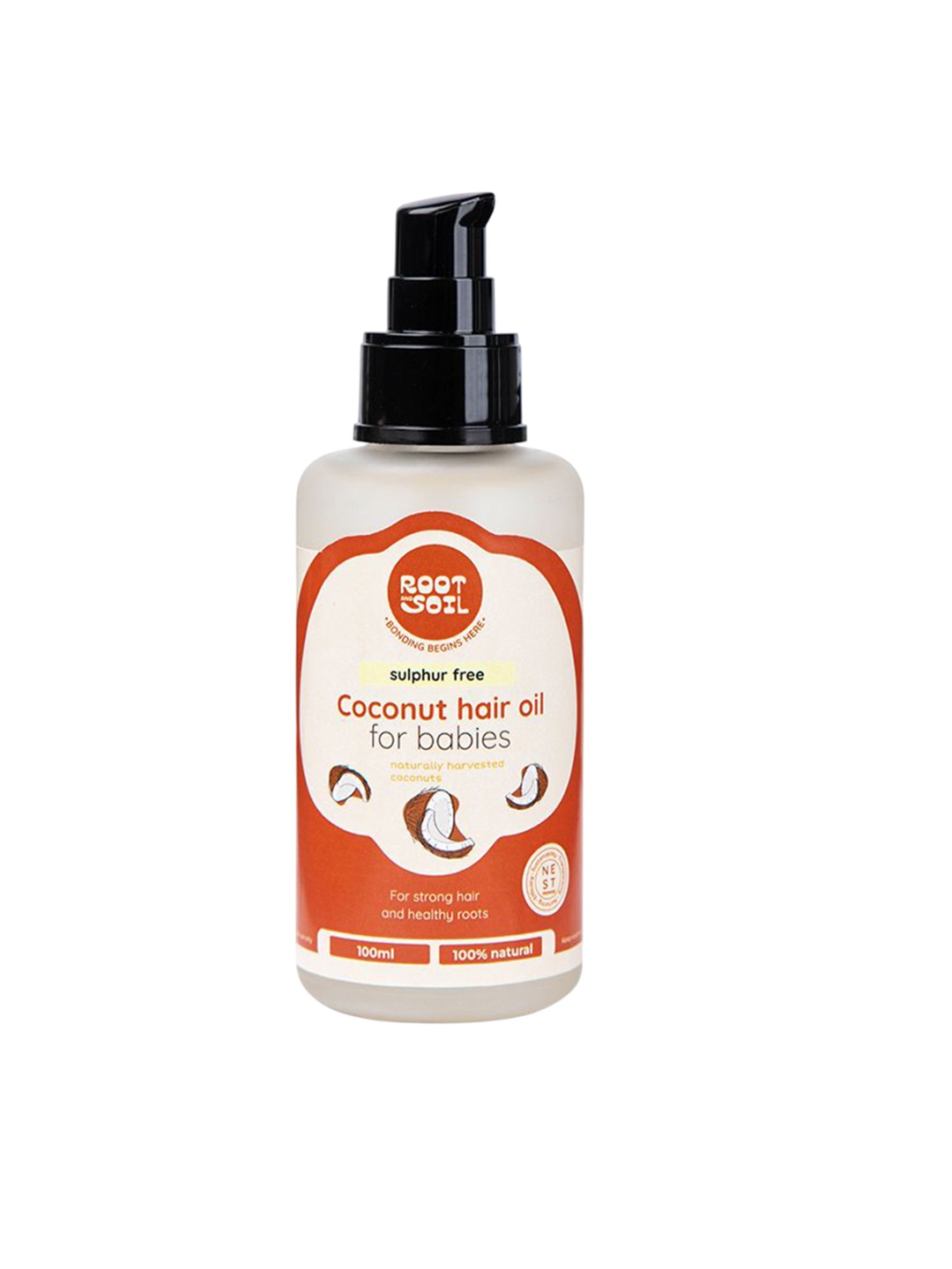 

Root And Soil Coconut Hair Oil For Babies - 100 ml, White