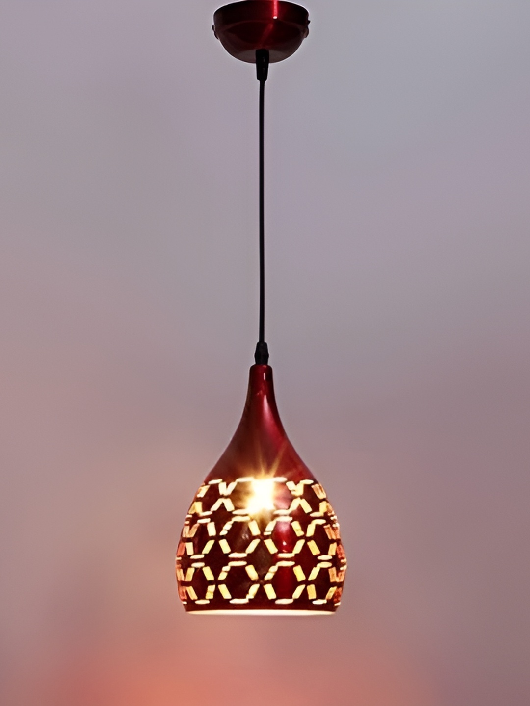 

GAUVIK Red Aluminium Ceiling Lamp