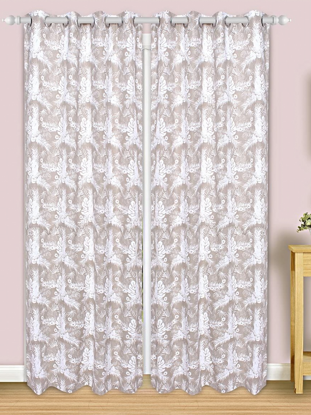

Dekor World Multicoloured Set of 2 Long Door Curtain, Multi