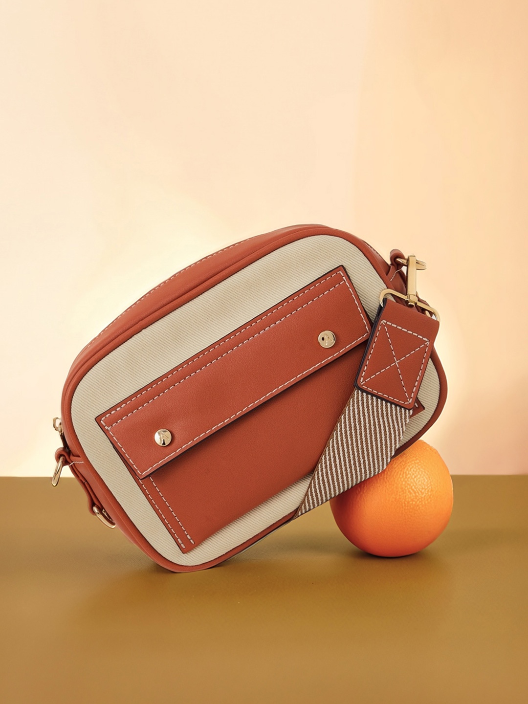 

Accessorize Bucket Sling Bag, Orange