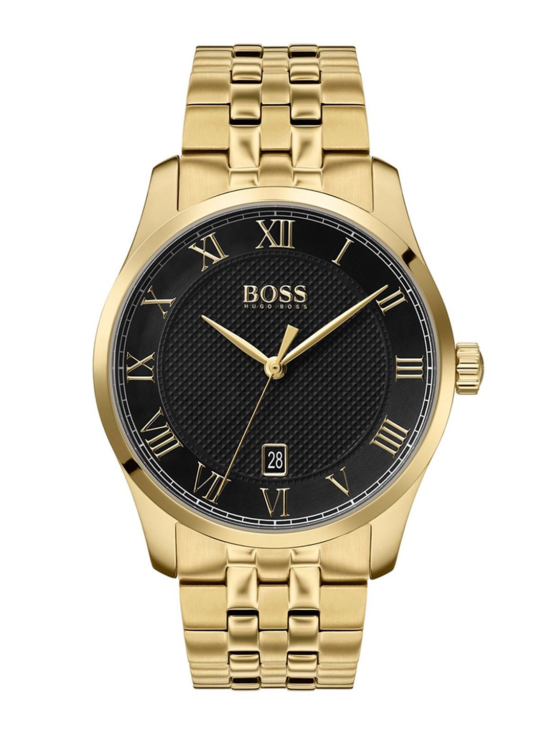 

BOSS Men Dial & Stainless Steel Bracelet Style Straps Analogue Watch 1513739, Black