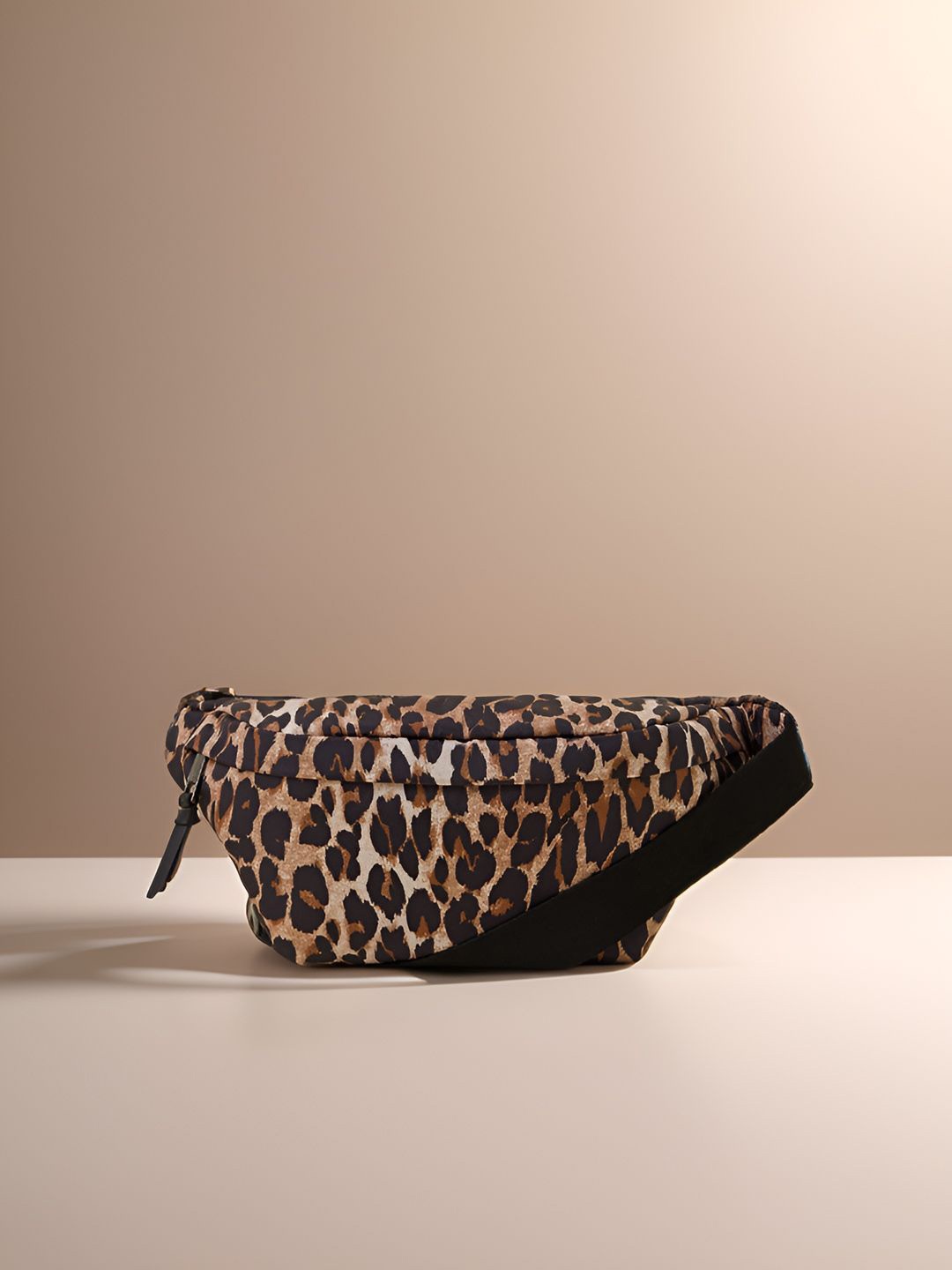 

Accessorize Printed Quilted Detail Bum Waist Pouch, Beige