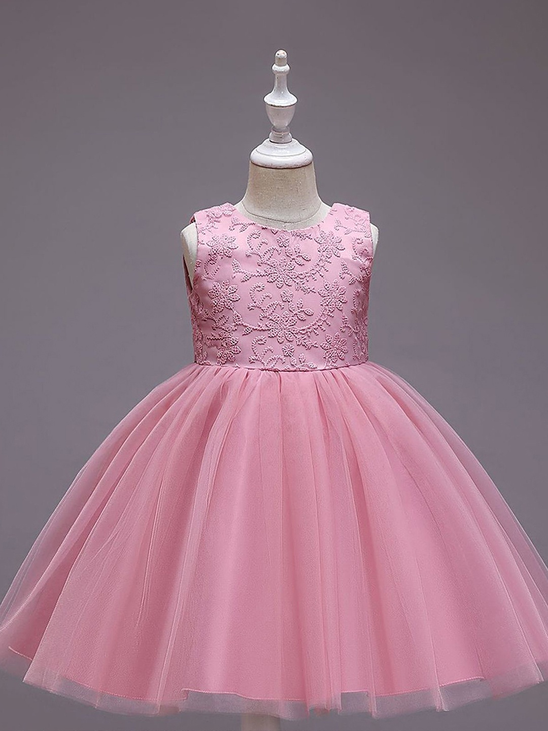 

LULU & SKY Fit & Flare Dress, Pink