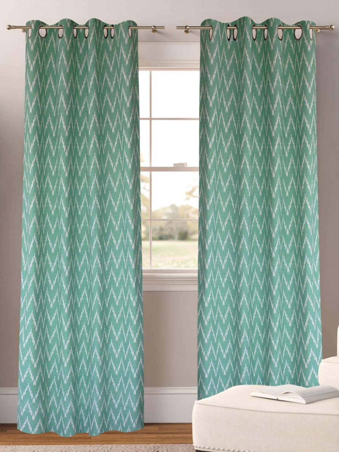 

Dekor World Multicoloured Set of 2 Door Curtain, Multi