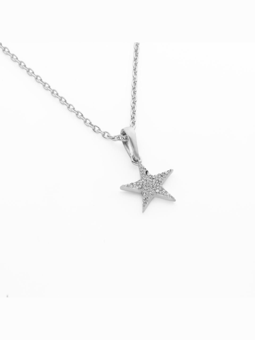 

Soraya Luxe 925 Sterling Silver Celestial Rhodium-Plated Pendant Necklace With Chain