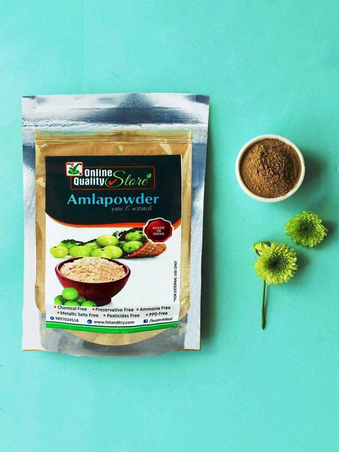 

Online Quality Store Amla Powder Hair Growth Hair Mask - 900 g, Brown