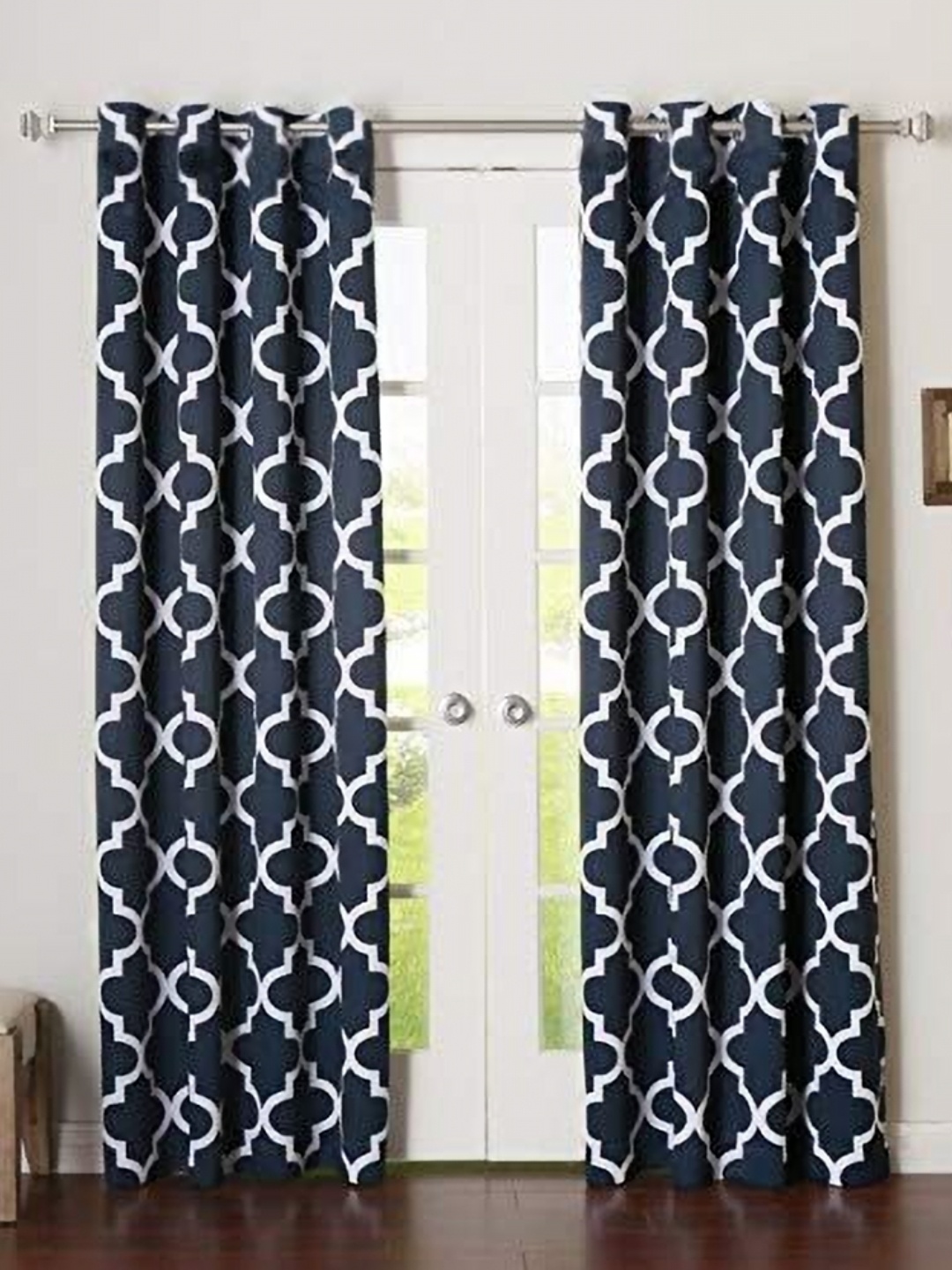 

Dekor World Multicoloured Set of 2 Window Curtain, Multi