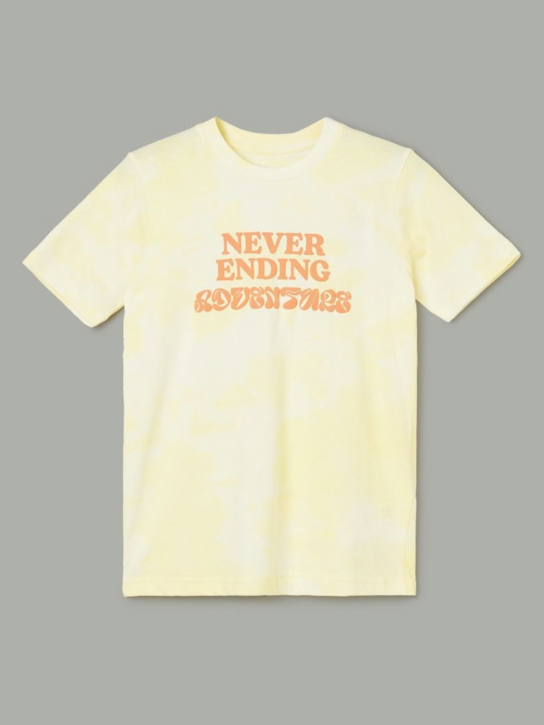 

Fame Forever by Lifestyle Boys Printed Tropical Applique T-shirt, Yellow