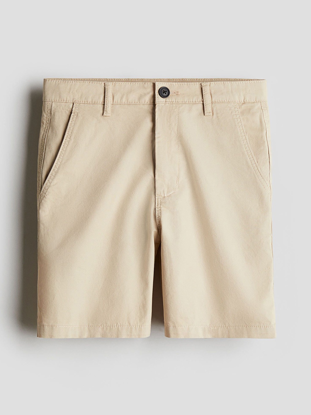 

H&M Cotton Chino Shorts, Beige