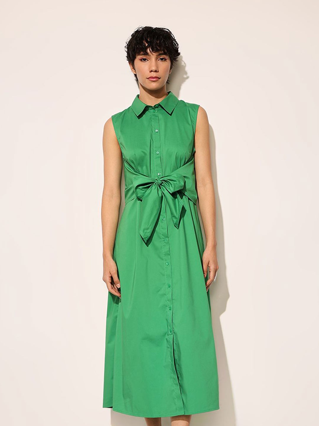 

ONLY Shirt Midi Dress, Green