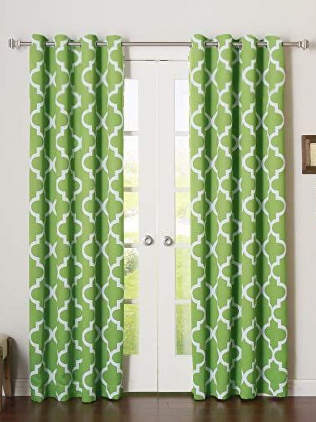 

Dekor World Multicoloured Set of 2 Long Door Curtain, Multi