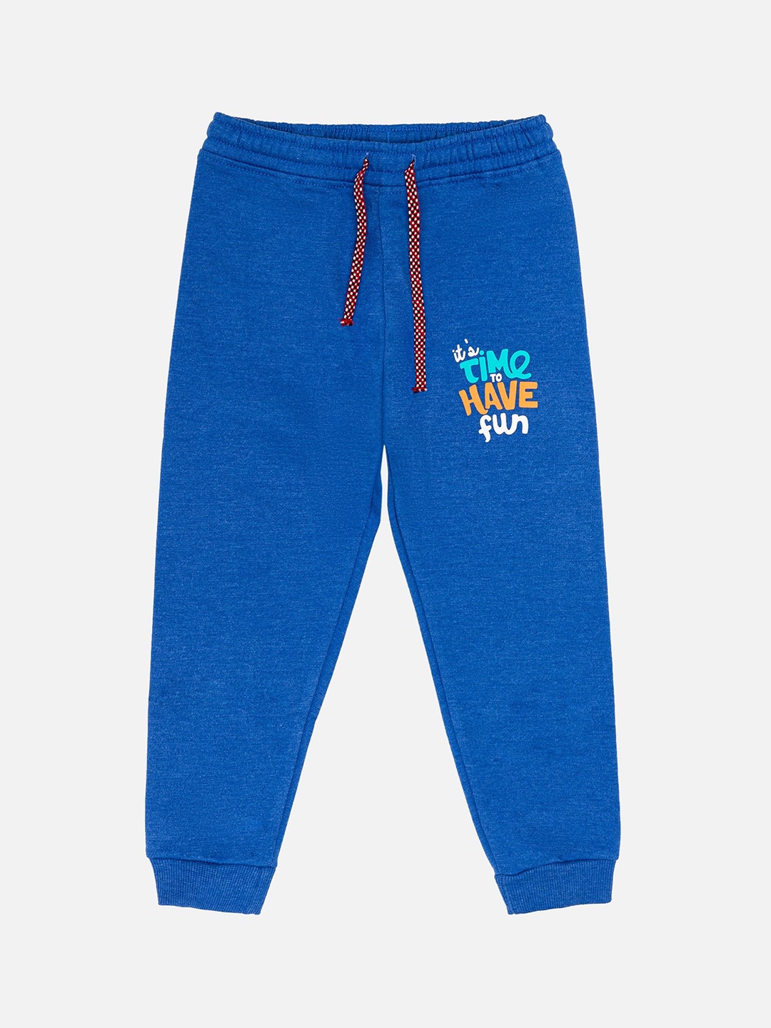 

Bodycare Boys Printed Mid Rise Joggers, Blue