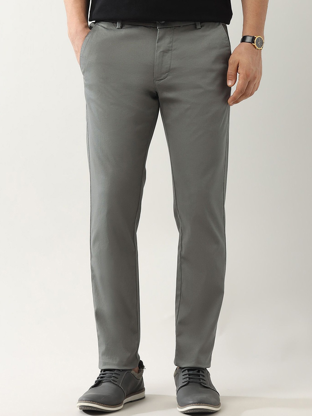 

Arrow Sport Men Slim Fit Trousers, Grey