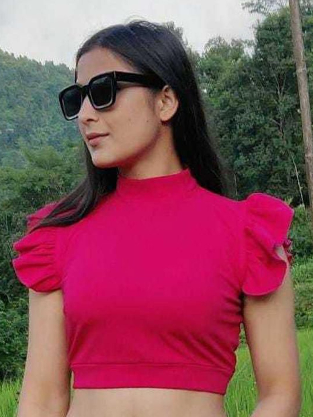 

NiloBerry Crop Top, Pink