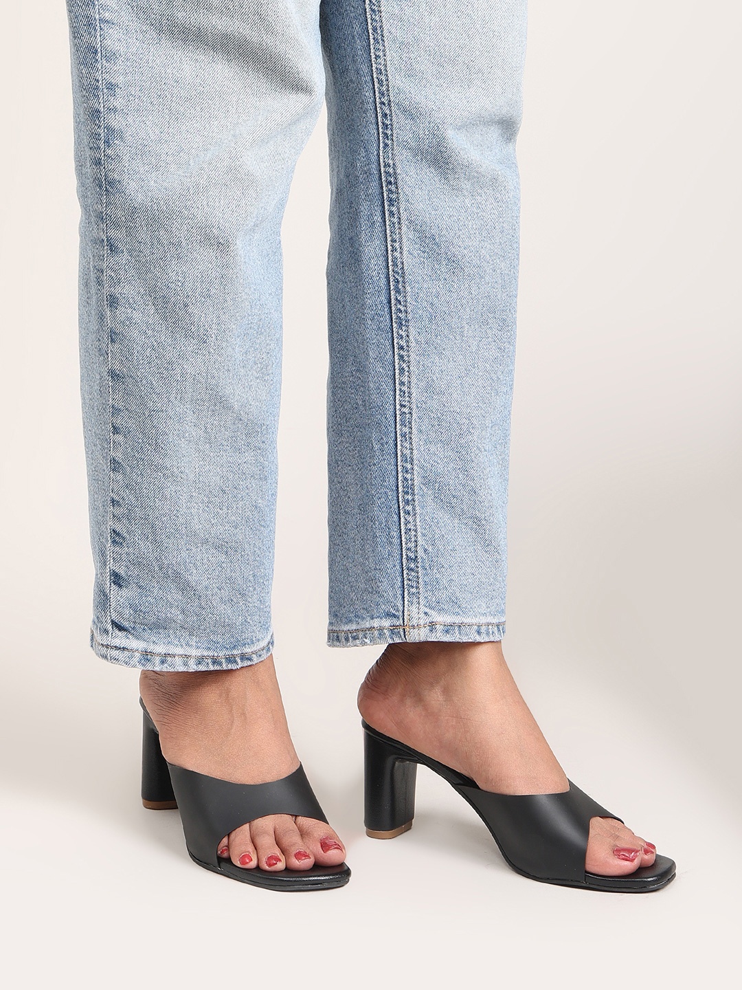 

Nysah Leather Comfort Sandals, Black