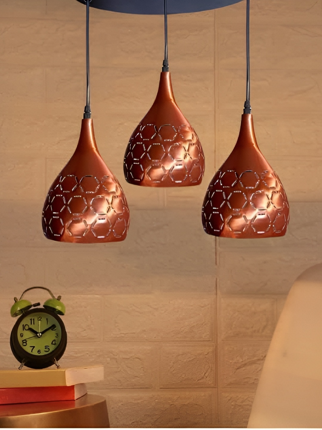

GAUVIK Copper-Toned Textured Aluminium Ceiling Lamp