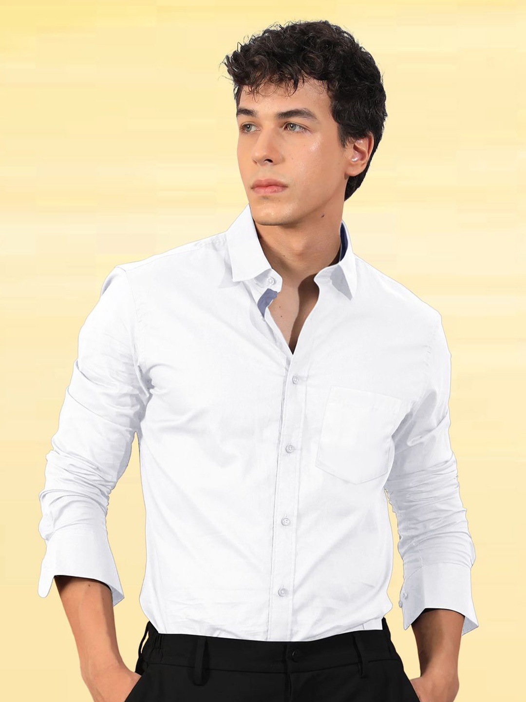 

Moda Rapido Men Standard Opaque Formal Shirt, White