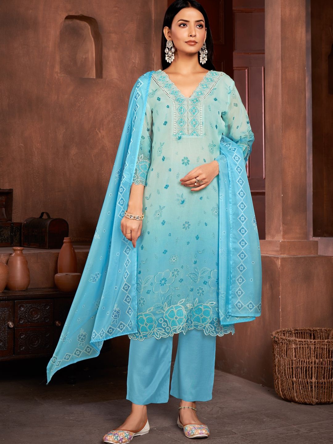 

Suha Women Polyester, Blue